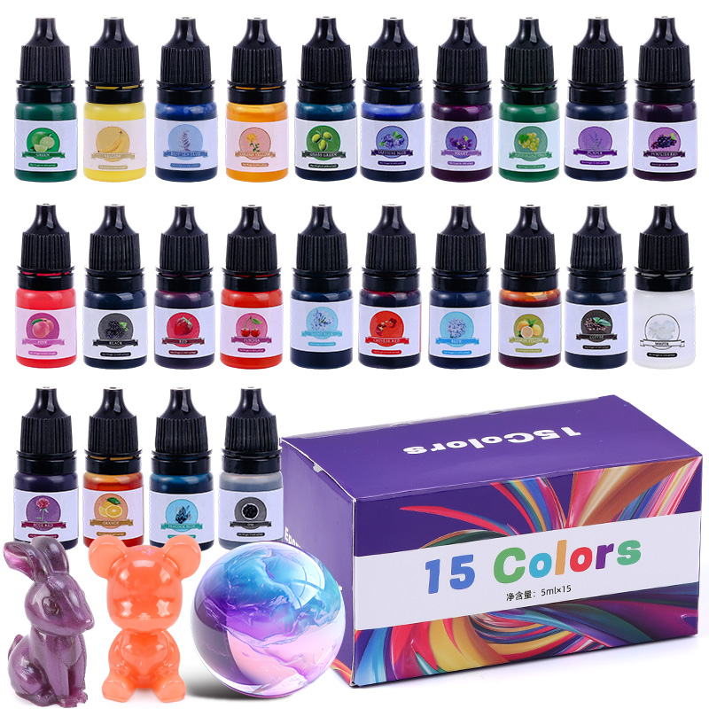 Resin Pigment Set - Epoxy Resin Color Pigment 24 Vivid