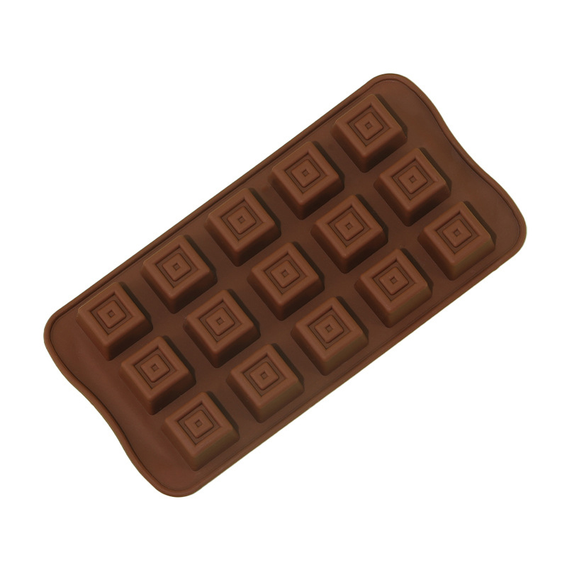 Silicone Mold Tray - Classical Chocolate Mold Square Candy Gummy