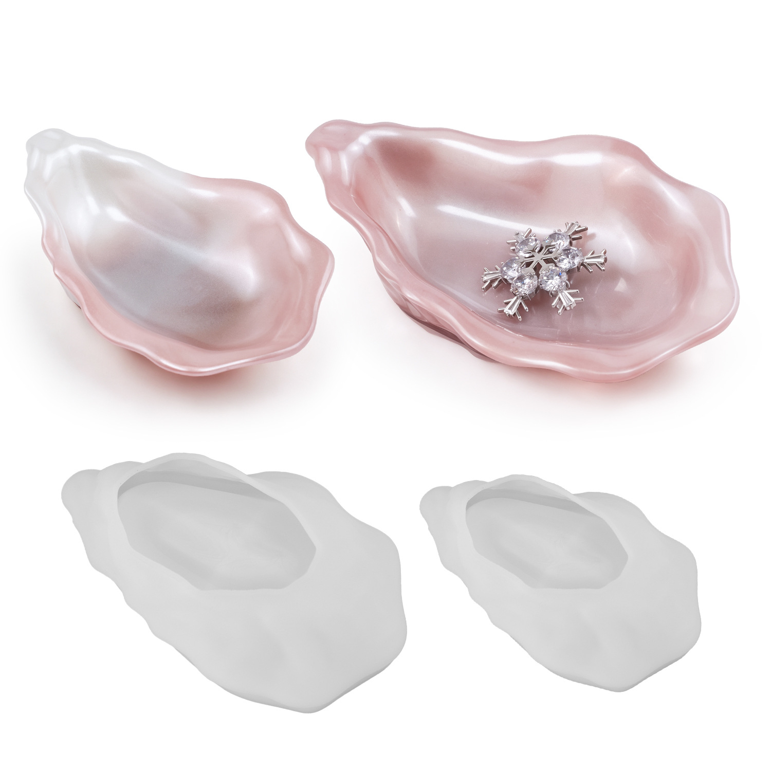 Serving Tray Mold - Oyster Shell Tray Silicone Mold -