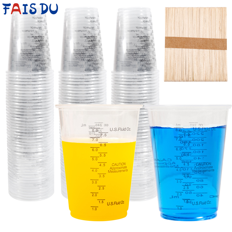 Mixing Cup Silicone - FAIS DU 8oz Disposable Measuring Cups