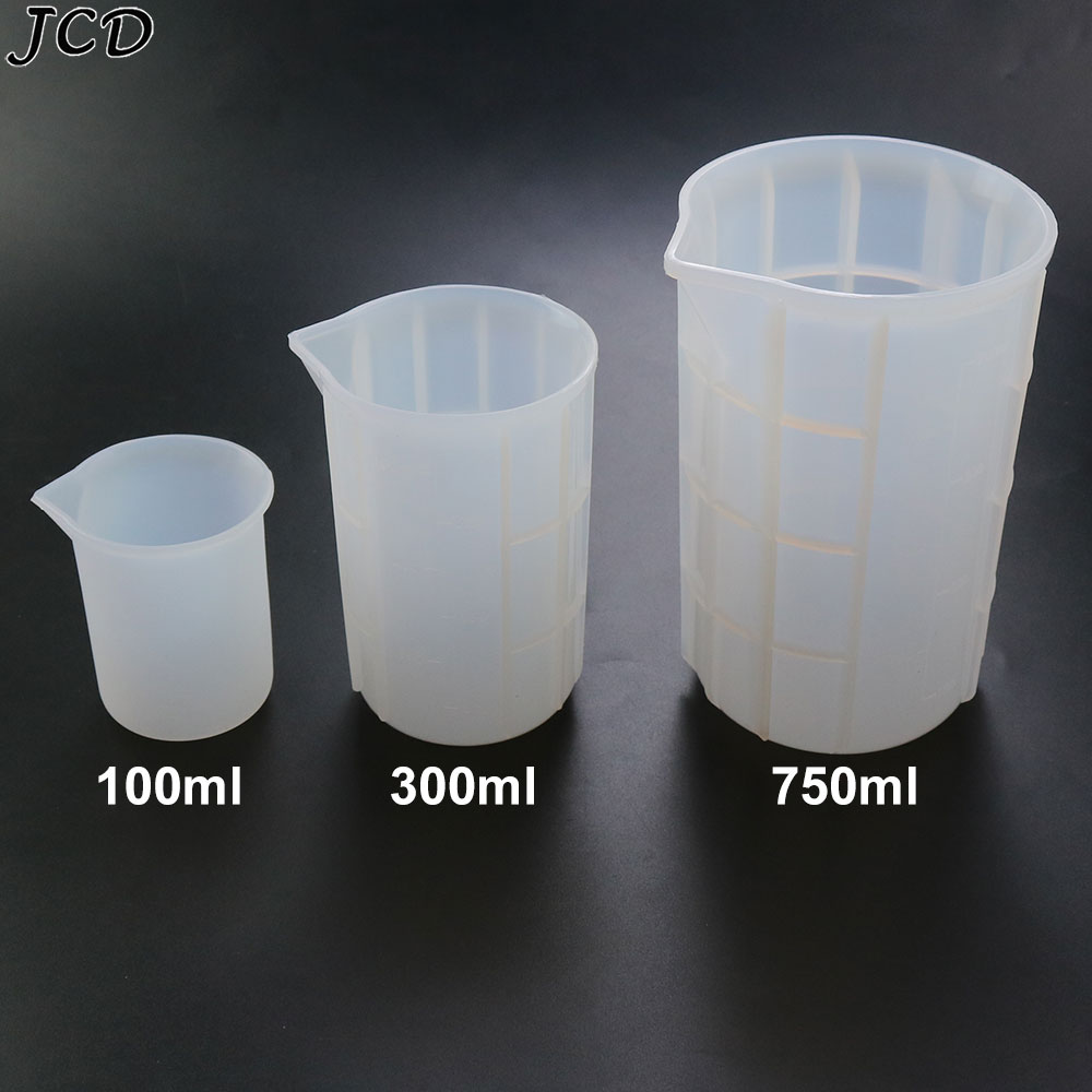 Mixing Cup Silicone - JCD 100ML/300ML/750ML Silicone Measuring Cup With