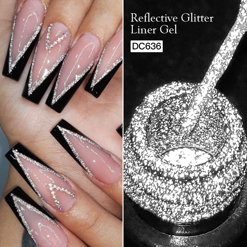 Resin Glitter Pack - 5ml Gold Silver Reflective Glitter Liner