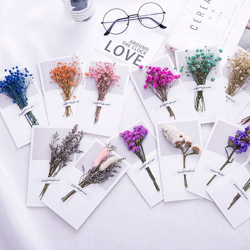 Dried Flower Bulk - 10pcs A Gift Card Wedding Invitations