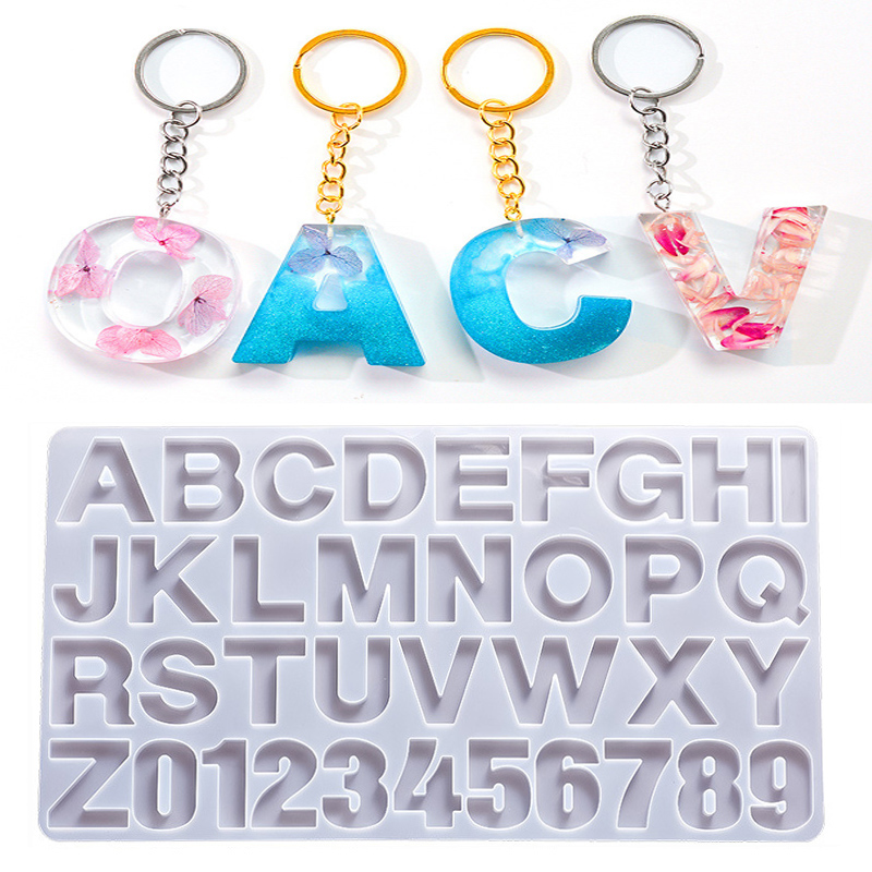 Mixing Cup Silicone - Alphabet Epoxy Resin Silicone Mold DIY