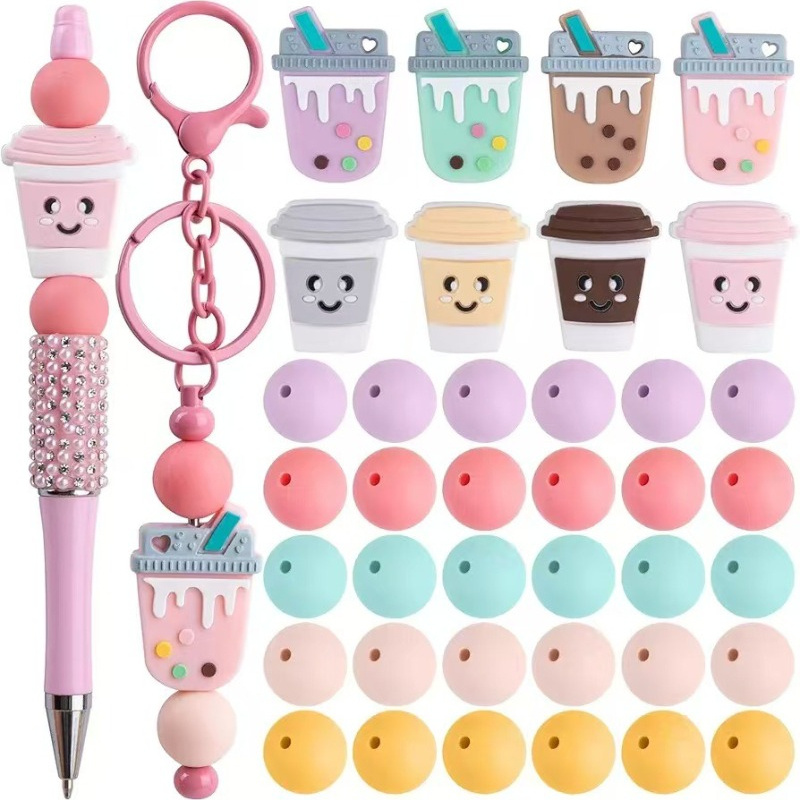 Mixing Cup Silicone - 48 Pcs Mixed Style Coffee &