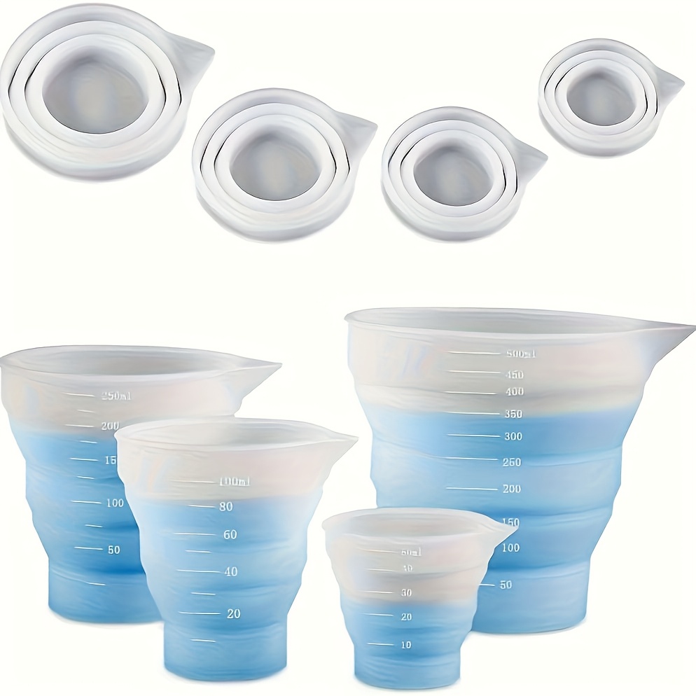 Mixing Cup Silicone - 50-500ml Foldable Silicone Measuring Cup Multi-spec