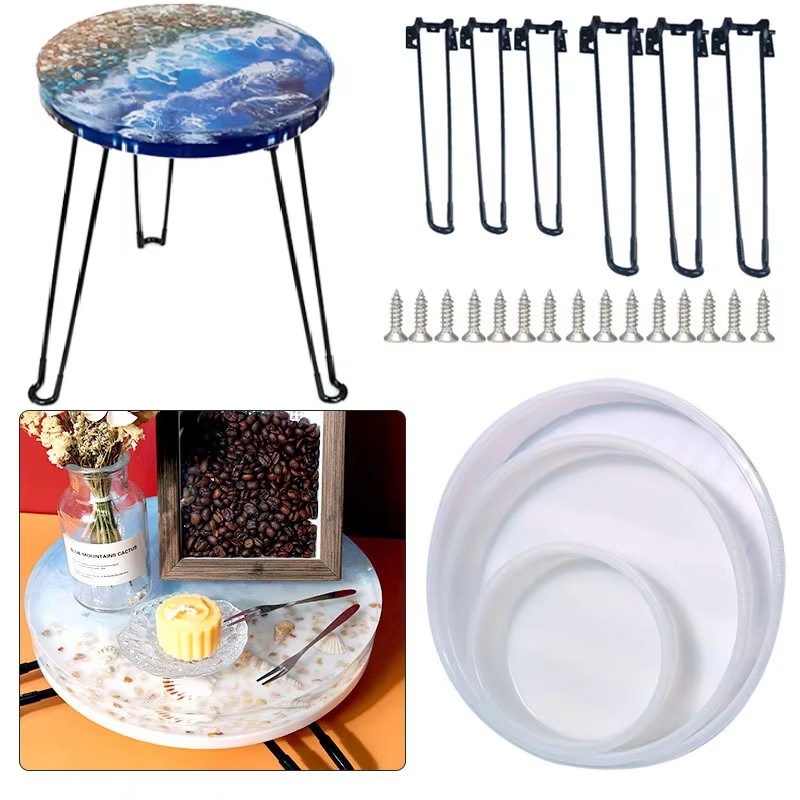 Coaster Mold Round - Large Round Tray UV Resin Mold