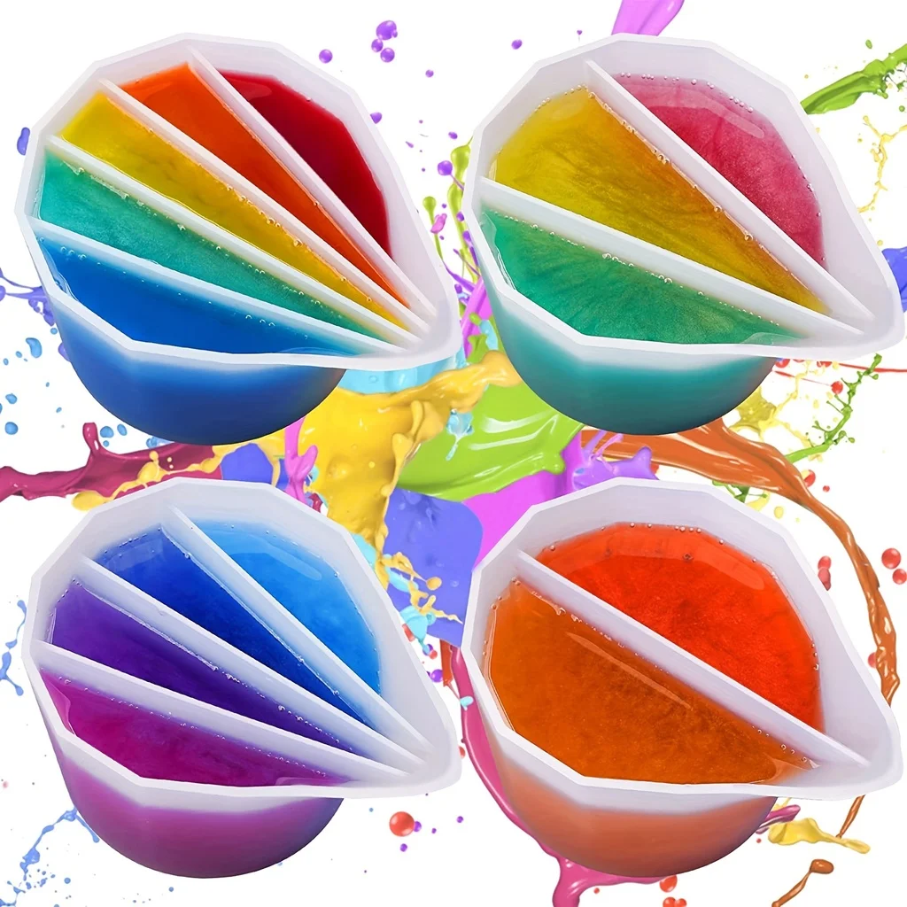 Mixing Cup Silicone - Color Mixing Split Cup For Pouring