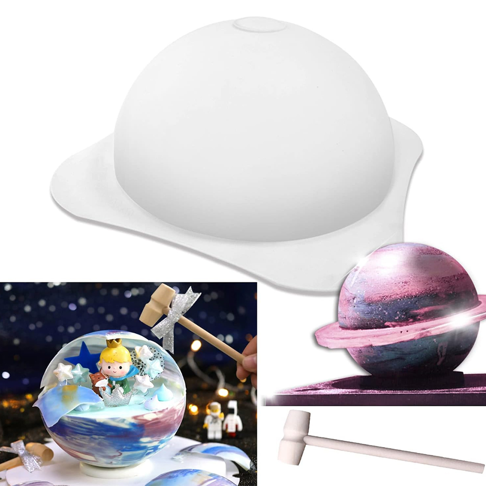 1/3pcs Large Silicone Hemisphe - Coaster Mold Round 评论和价格