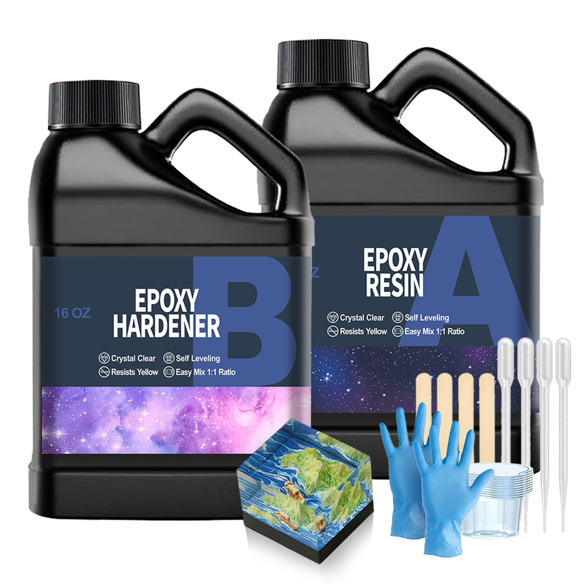 32OZ Clear Epoxy Resin Kit, No - Resin Jewelry Kit 评论和价格