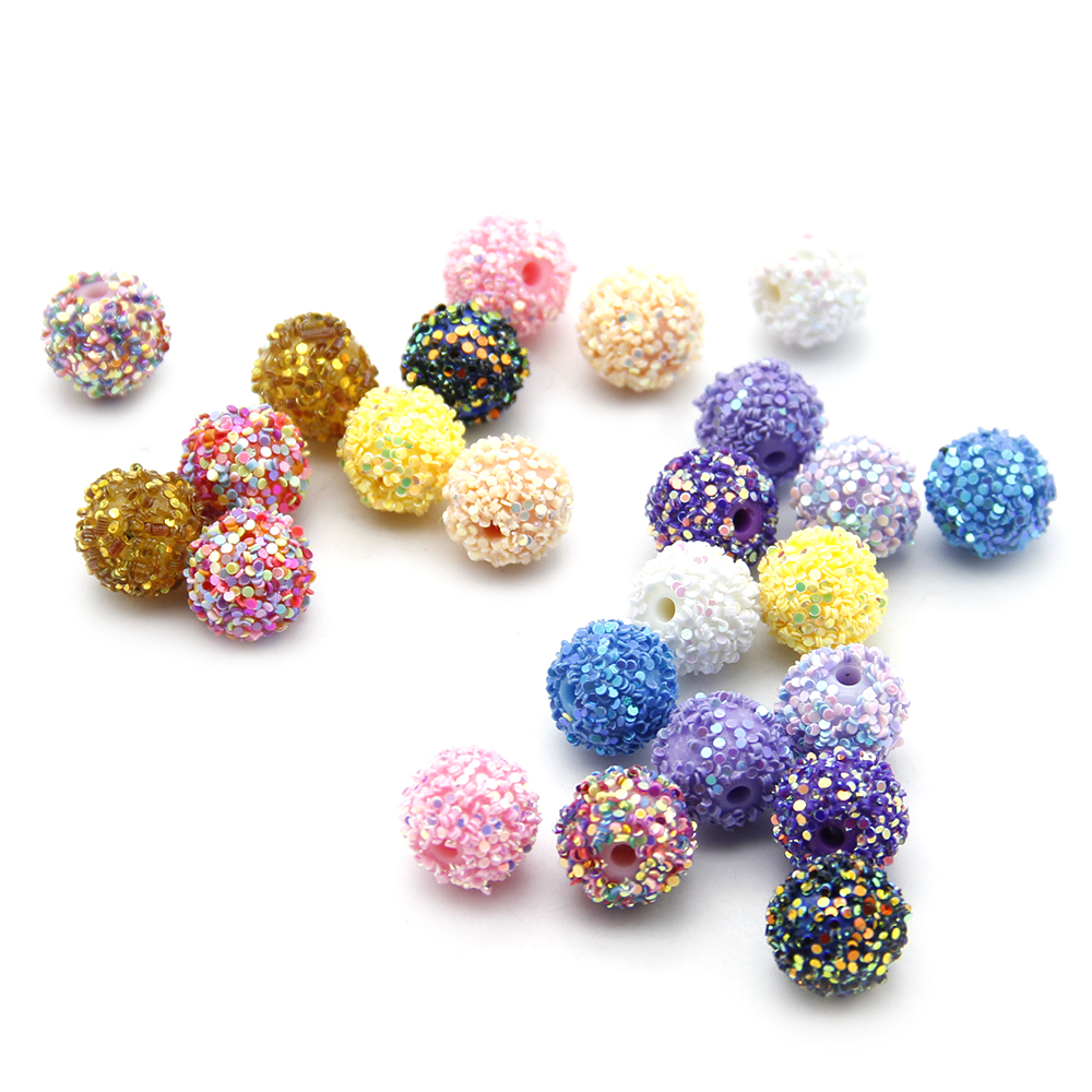 5pcs/pack Glitter Resin Beads, - Resin Glitter Pack 评论和价格