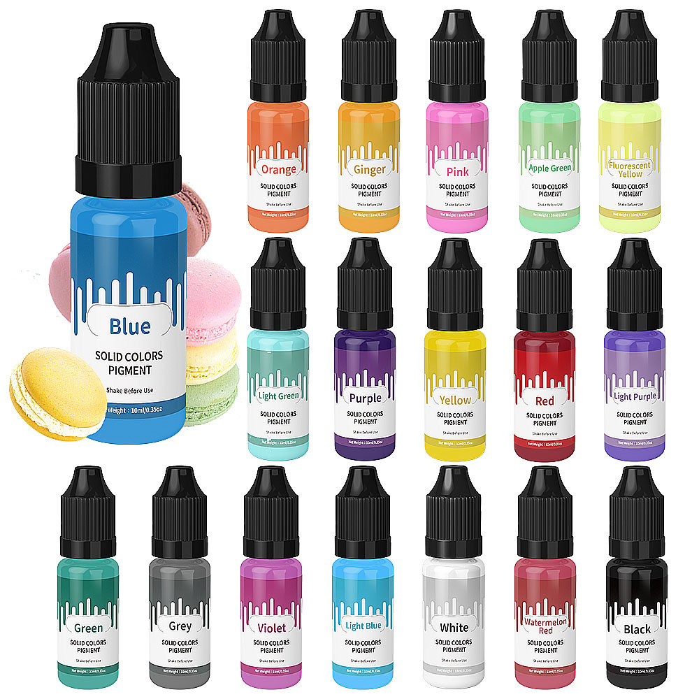 18Colors 10ml Macaron Solid Pa - Resin Pigment Set 评论和价格