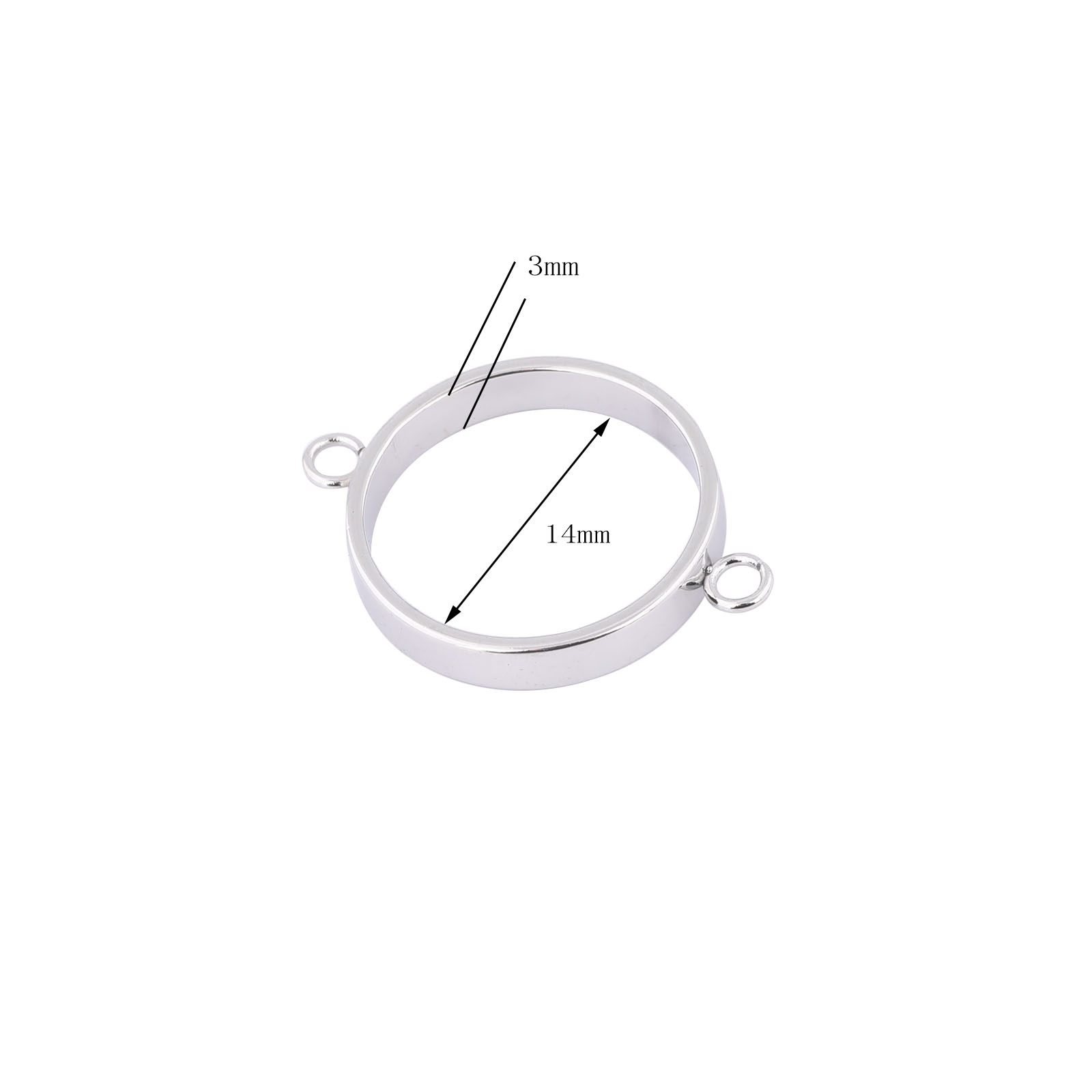 10pcs Stainless Steel 14mm Ope - Resin Craft Projects 评论和价格