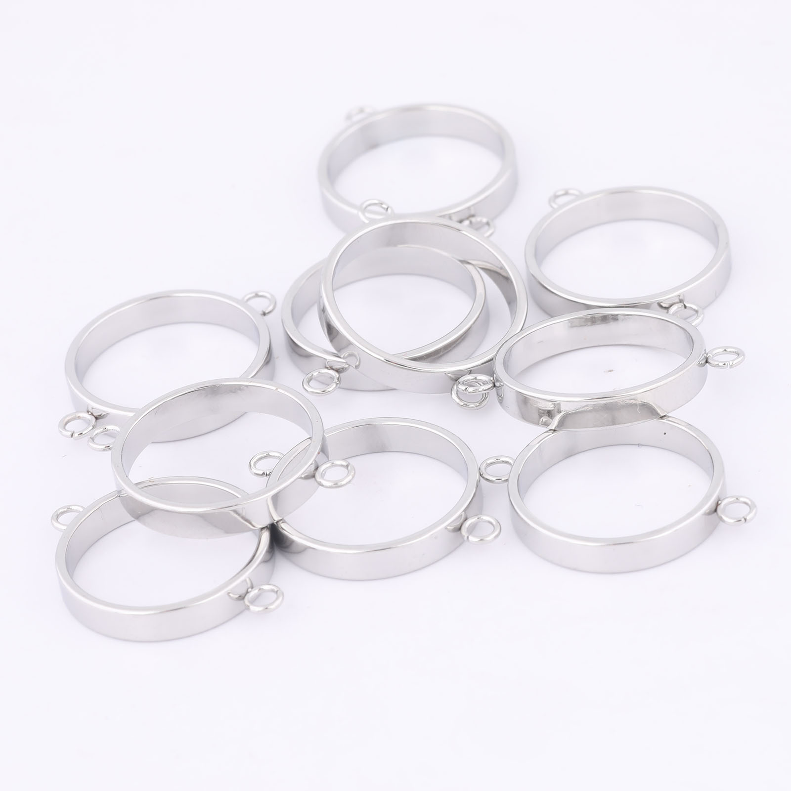 10pcs Stainless Steel 14mm Ope - Resin Craft Projects 评论和价格
