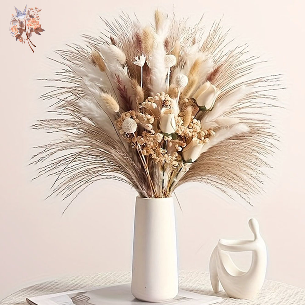80Pcs Artificial Dried Flowers - Dried Flower Bulk 评论和价格