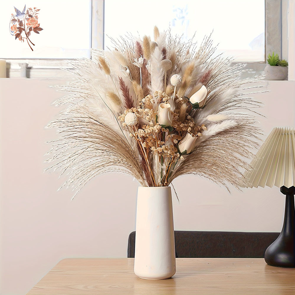 80Pcs Artificial Dried Flowers - Dried Flower Bulk 评论和价格