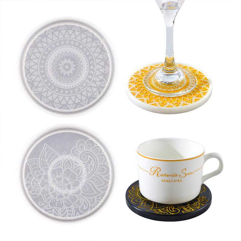 Flower Coaster Silicone Mold E - Coaster Mold Round 评论和价格