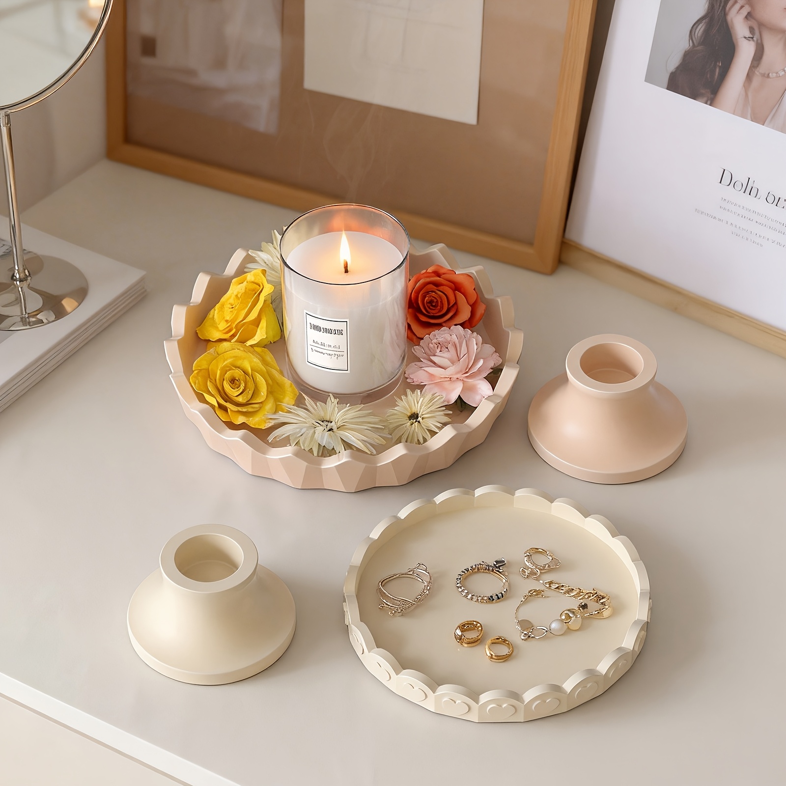 2pcs Silicone Tray Mold Set, R - Resin Craft Ideas 评论和价格