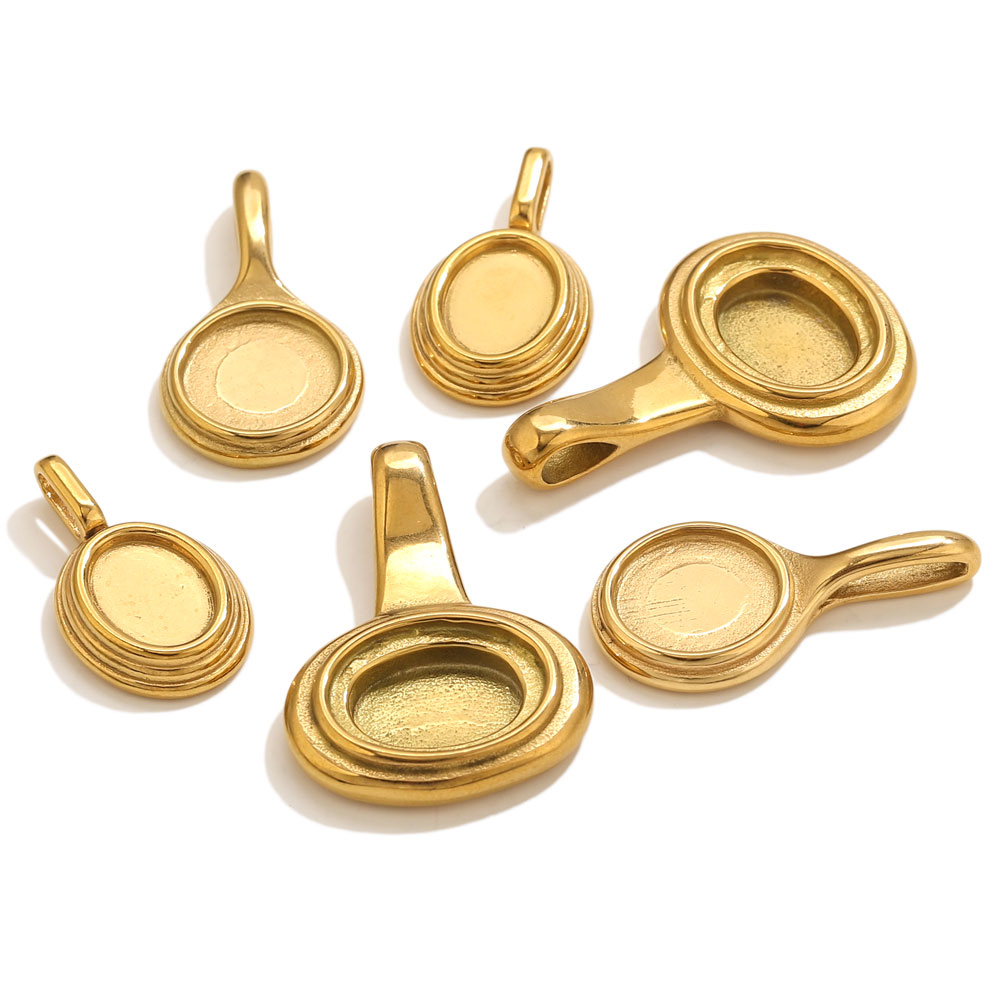 5pcs Stainless Steel Round Ova - Resin Craft Supplies 评论和价格
