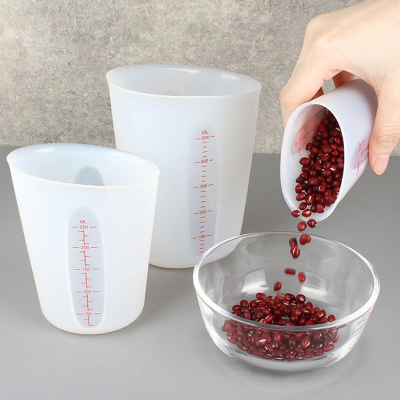 125/250/500ml Silicone Measuri - Mixing Cup Silicone 评论和价格