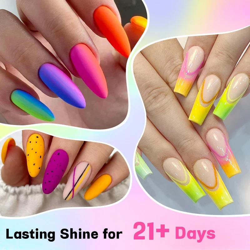 6Pcs/Set 10ML Gel Nail Polish  - Resin Glitter Pack 评论和价格