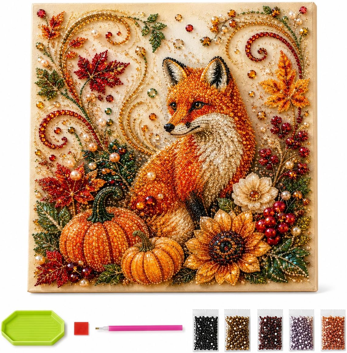 Autumn Diamond Pearl Painting  - Resin Craft For Beginners 评论和价格