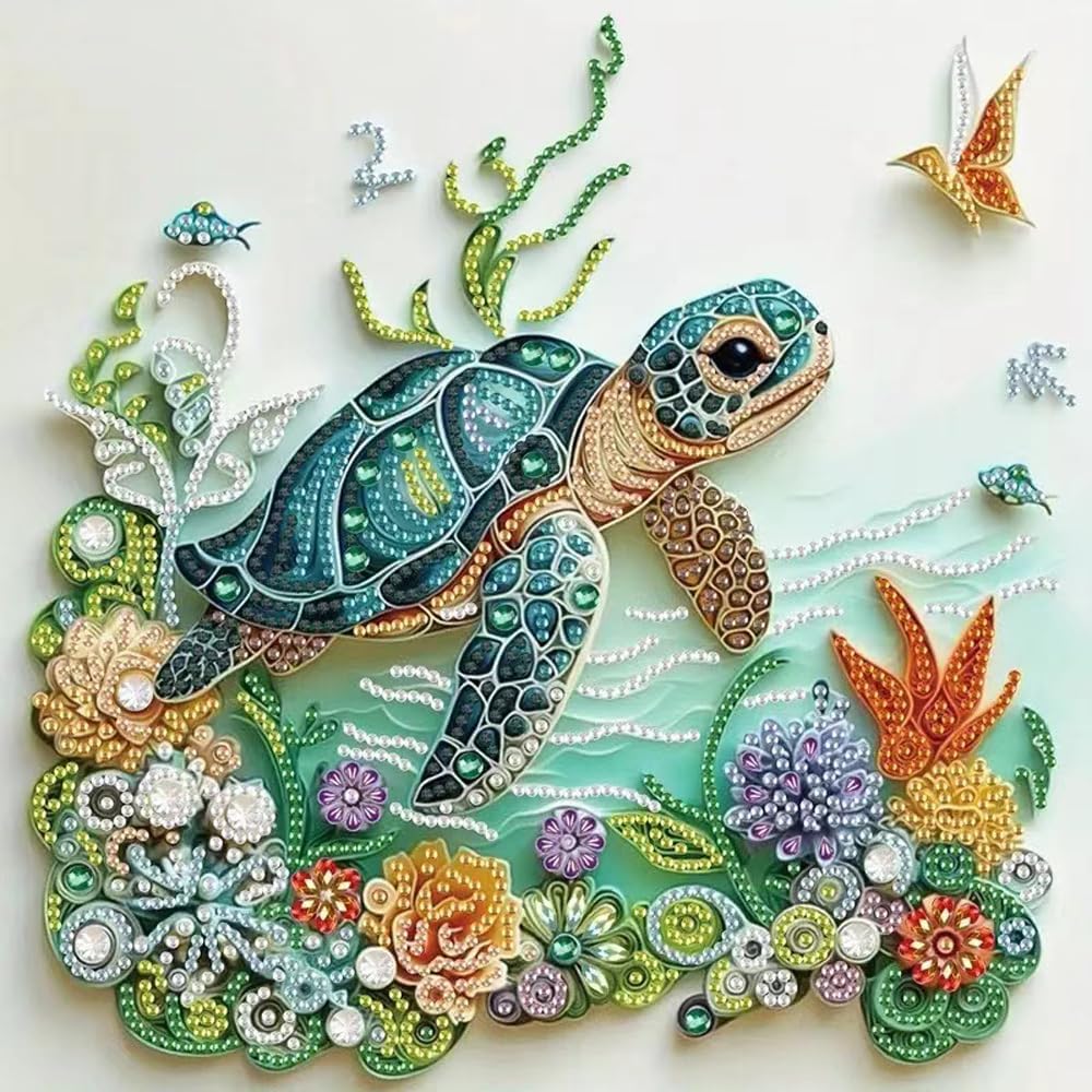 Sea Turtle Animal Diamond Pain - Resin Craft For Beginners 评论和价格