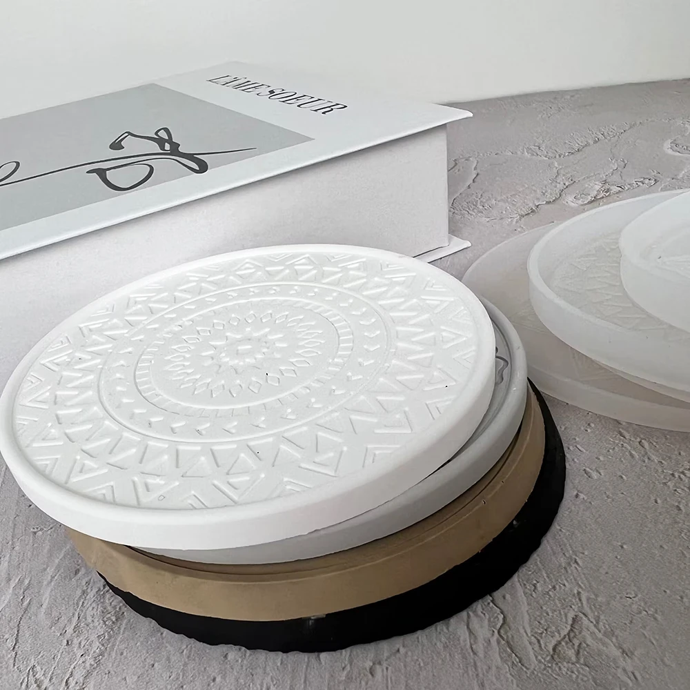 Mandala Round Coaster Resin Si - Coaster Mold Round 评论和价格