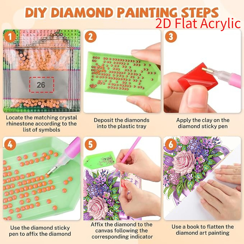2D Flat Acrylic, 5D DIY Diamon - Resin Craft For Beginners 评论和价格