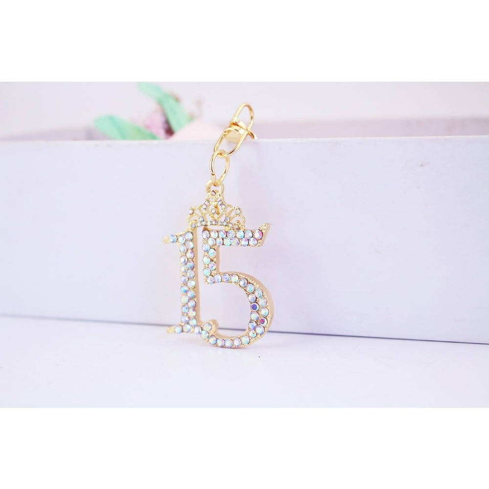 Glittering Number 15 Rhineston - Resin Glitter Pack 评论和价格