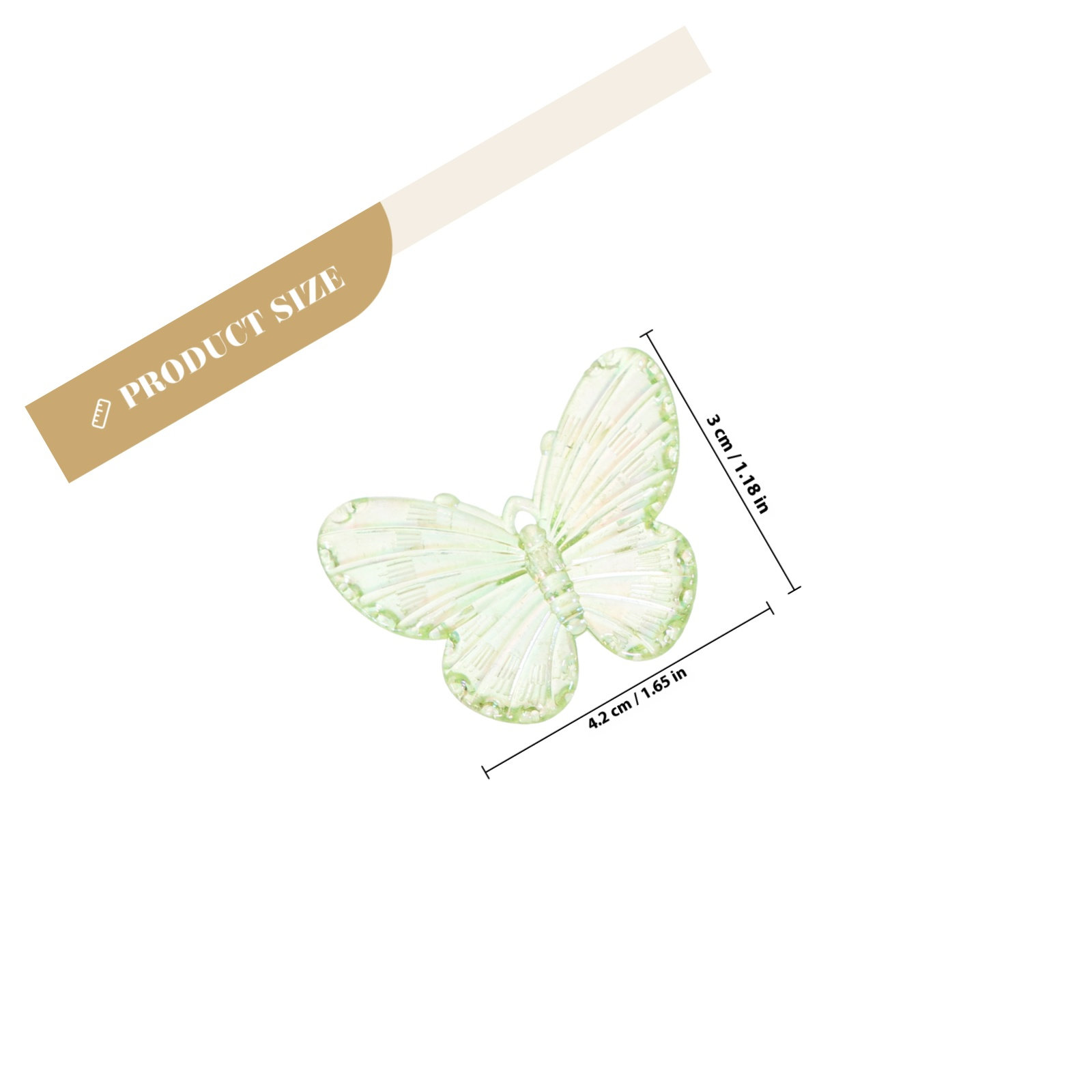 40Pcs Electroplated Butterfly  - Resin Craft Supplies 评论和价格