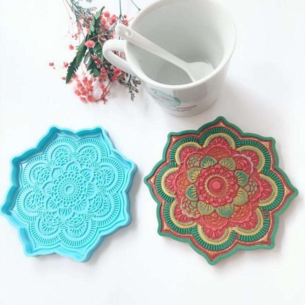 Mandala Coaster Silicone Mold  - Coaster Mold Round 评论和价格
