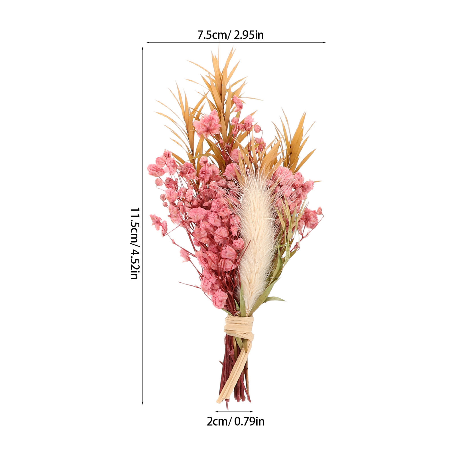 3Pcs Mini Dried Floral Bouquet - Dried Flower Bulk 评论和价格