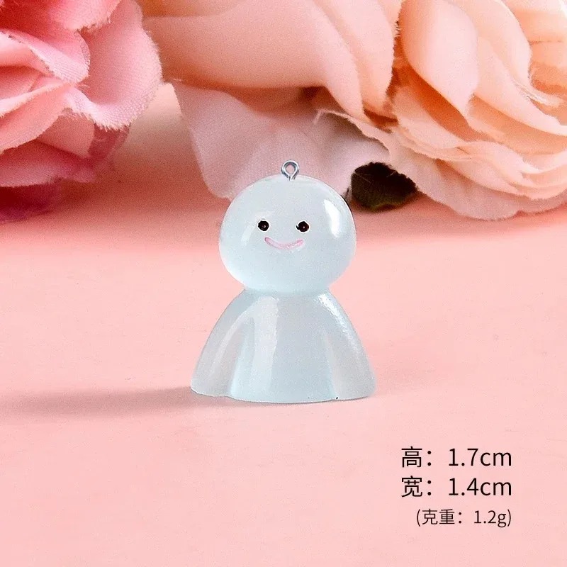 10Pcs Glow In Dark Cartoon Dol - Resin Craft Material 评论和价格