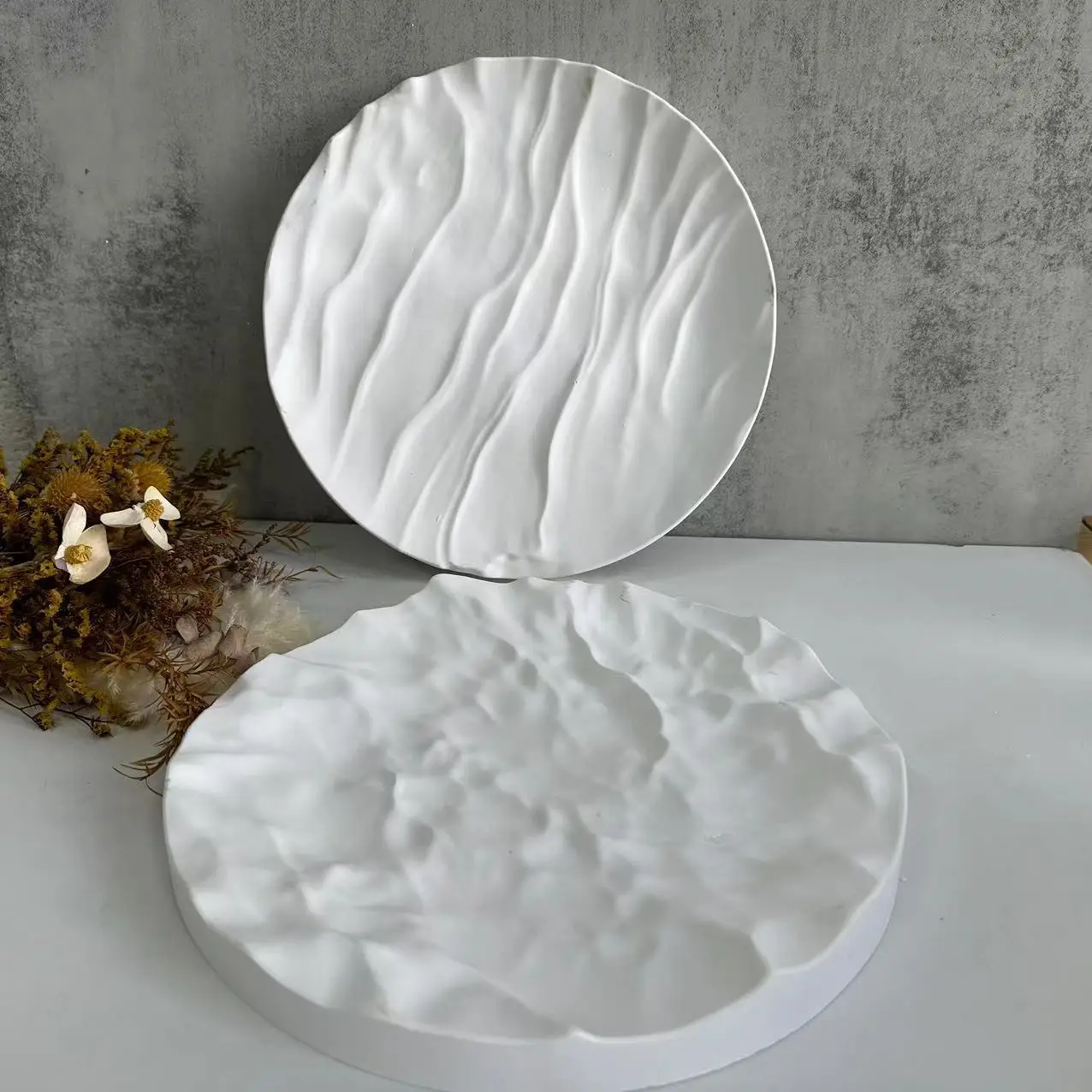 Irregular Ocean Waves Large Ro - Coaster Mold Round 评论和价格