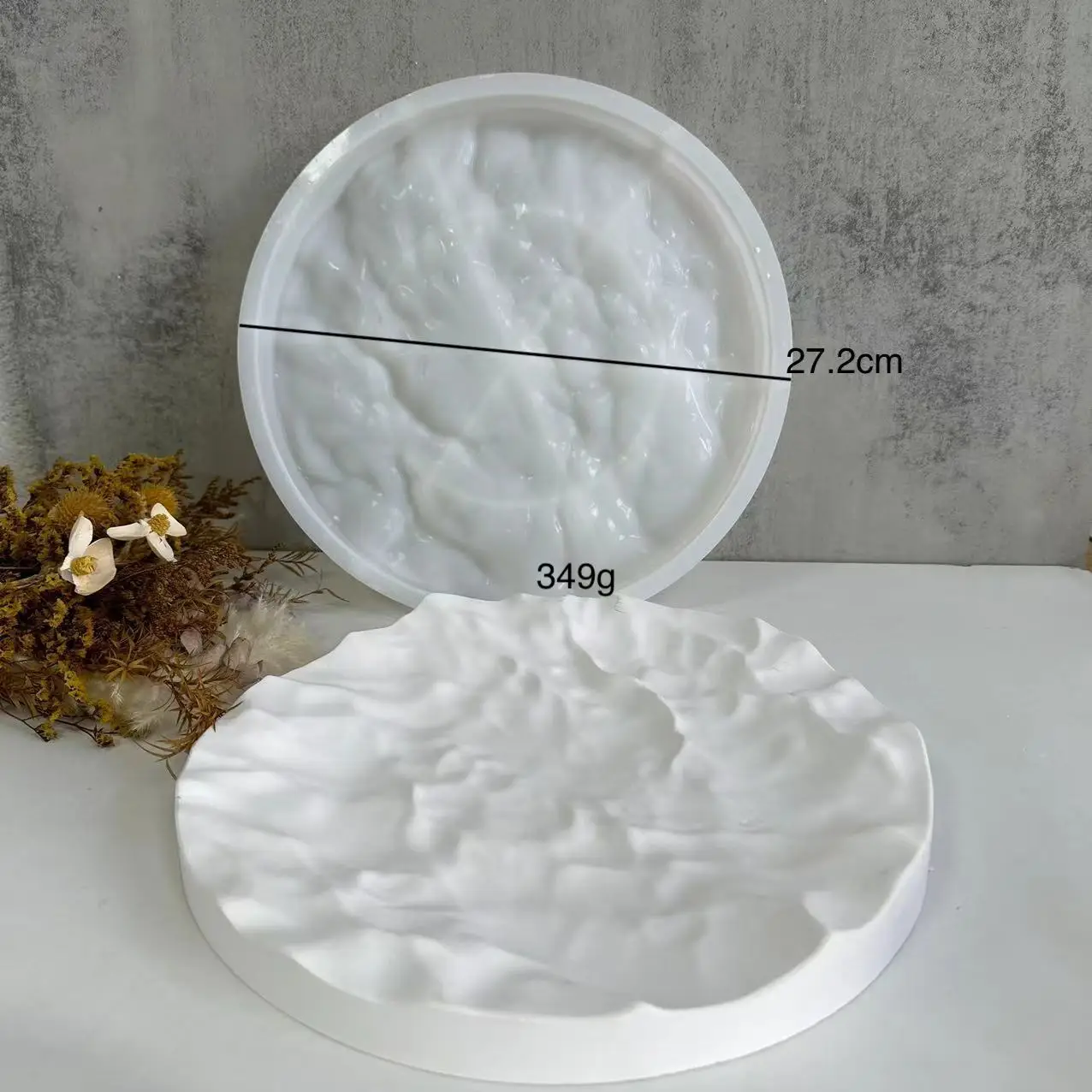 Irregular Ocean Waves Large Ro - Coaster Mold Round 评论和价格