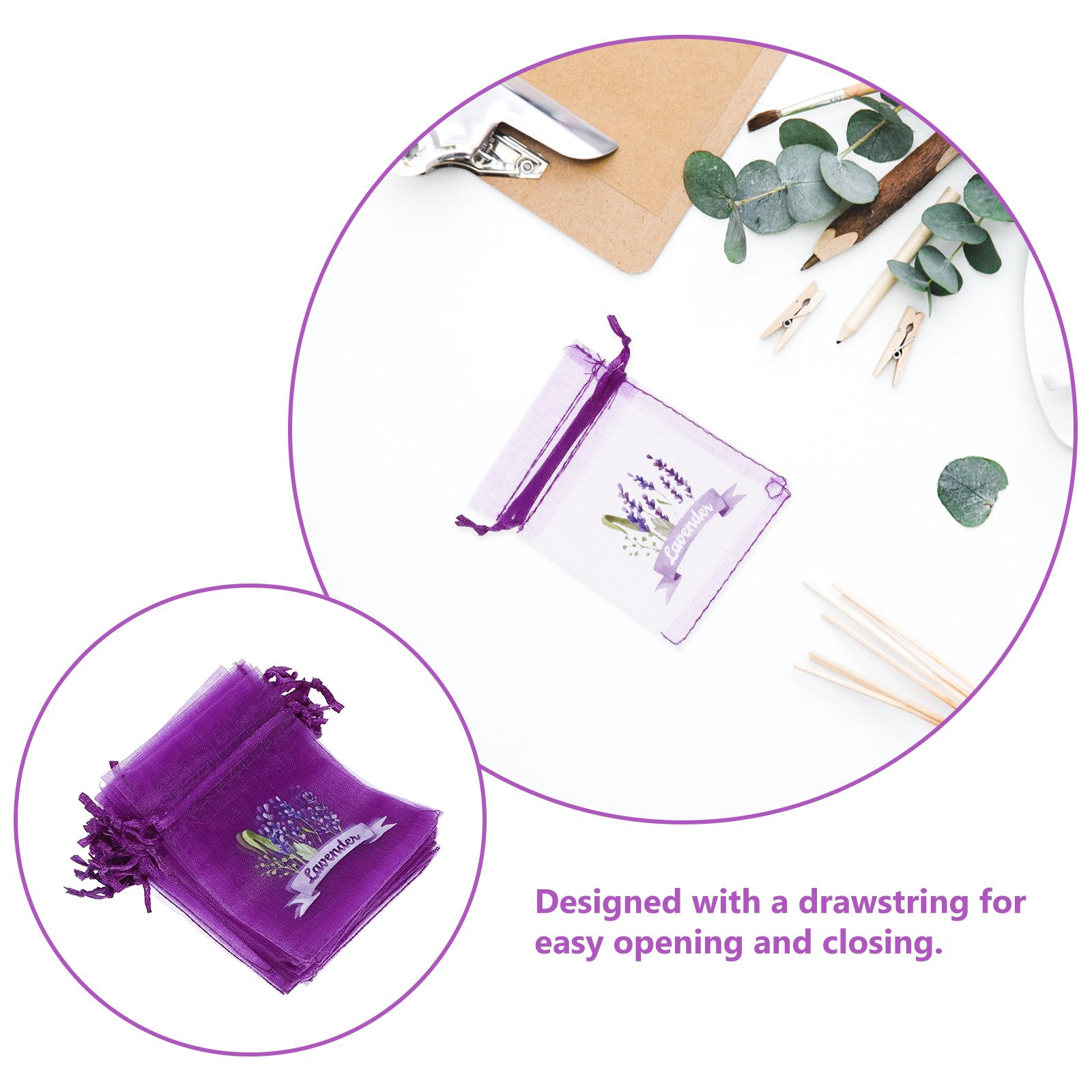 20 Pcs Empty Lavender Sachets  - Dried Flower Bulk 评论和价格