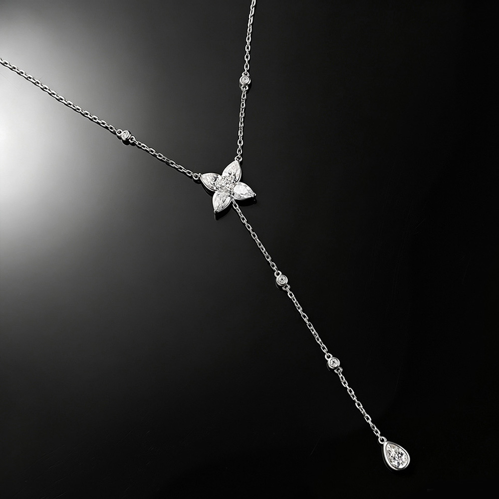Pear/Round Bezel Set Moissanit - Bezels Set Pendant 评论和价格
