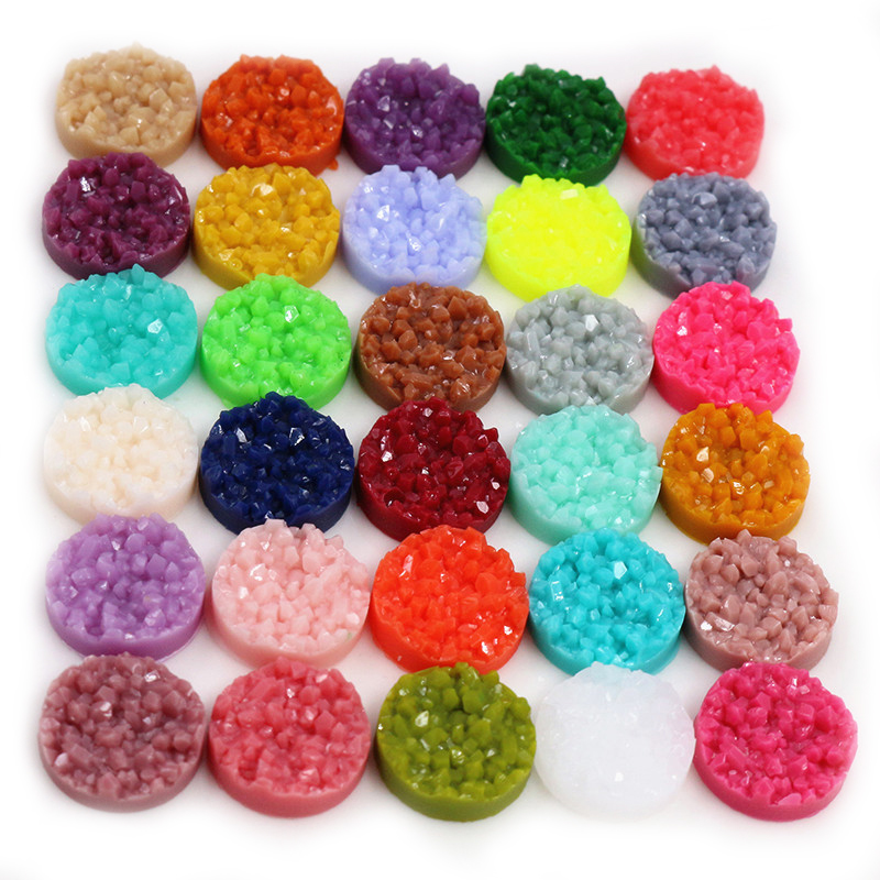 40pcs Resin Druzy Cabochons Do - Resin Craft Projects 评论和价格