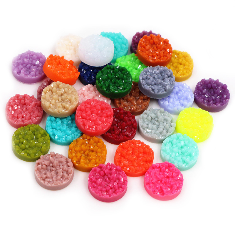 40pcs Resin Druzy Cabochons Do - Resin Craft Projects 评论和价格