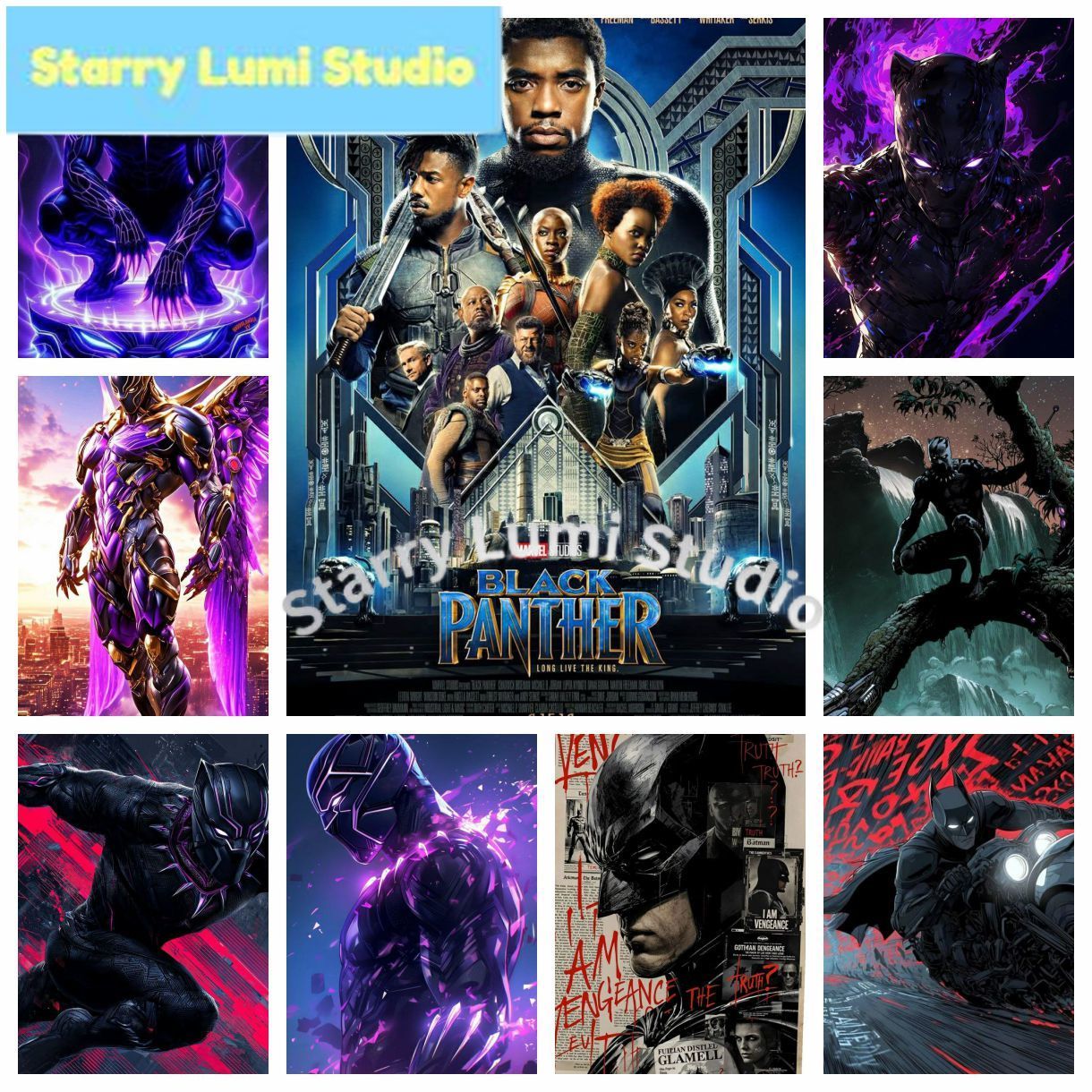Black Panther Shiny Bright Dia - Resin Craft Kit 评论和价格