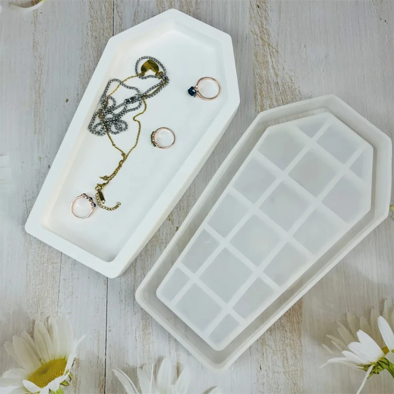 Halloween Coffin Resin Mold Tr - Serving Tray Mold 评论和价格