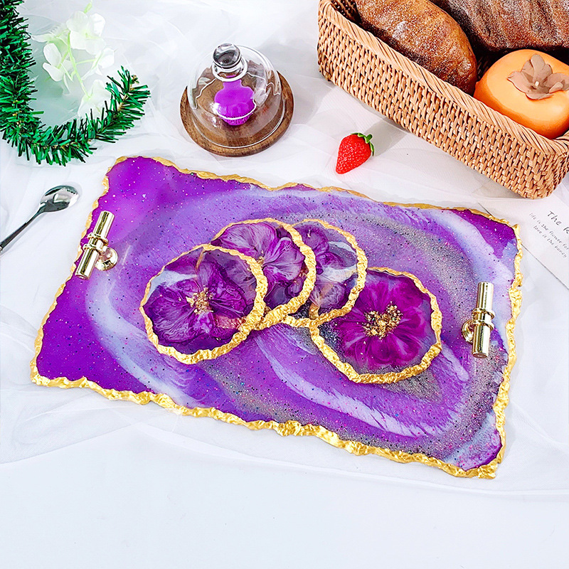 DM413 Drusy Coaster Resin Mold - Resin Craft Ideas 评论和价格