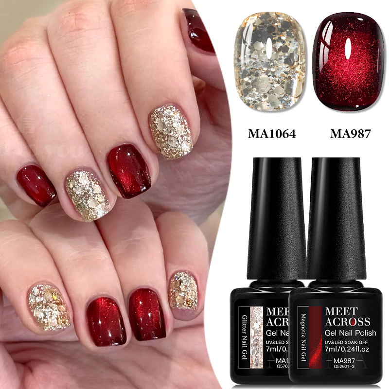 2pcs Magnetic Gel & Glitter Ge - Resin Glitter Pack 评论和价格