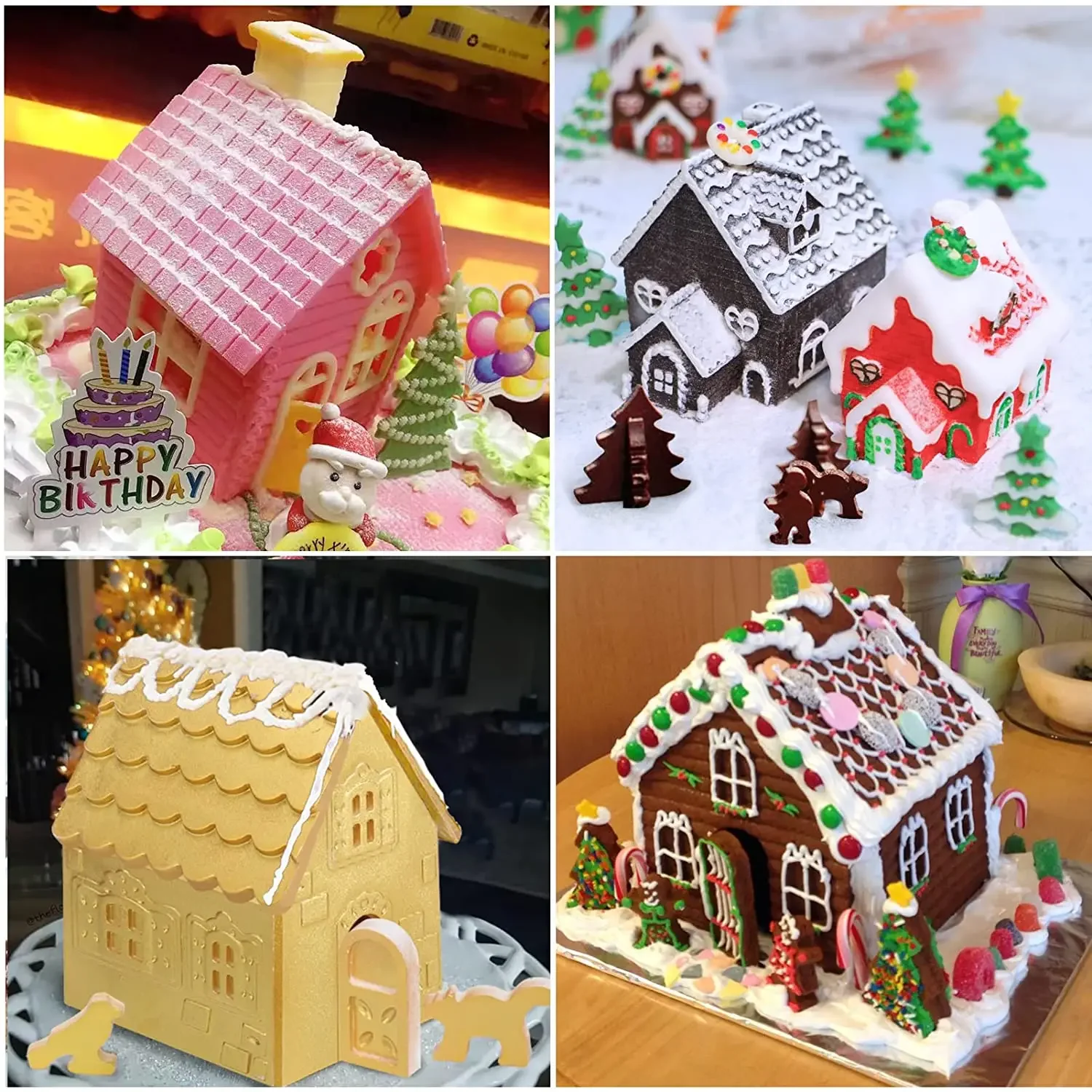 Christmas House Building block - Silicone Mold Tray 评论和价格