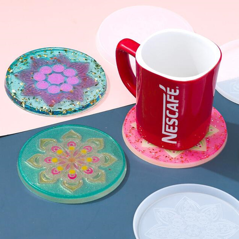 1Pcs Round Coaster Resin Silic - Coaster Mold Round 评论和价格