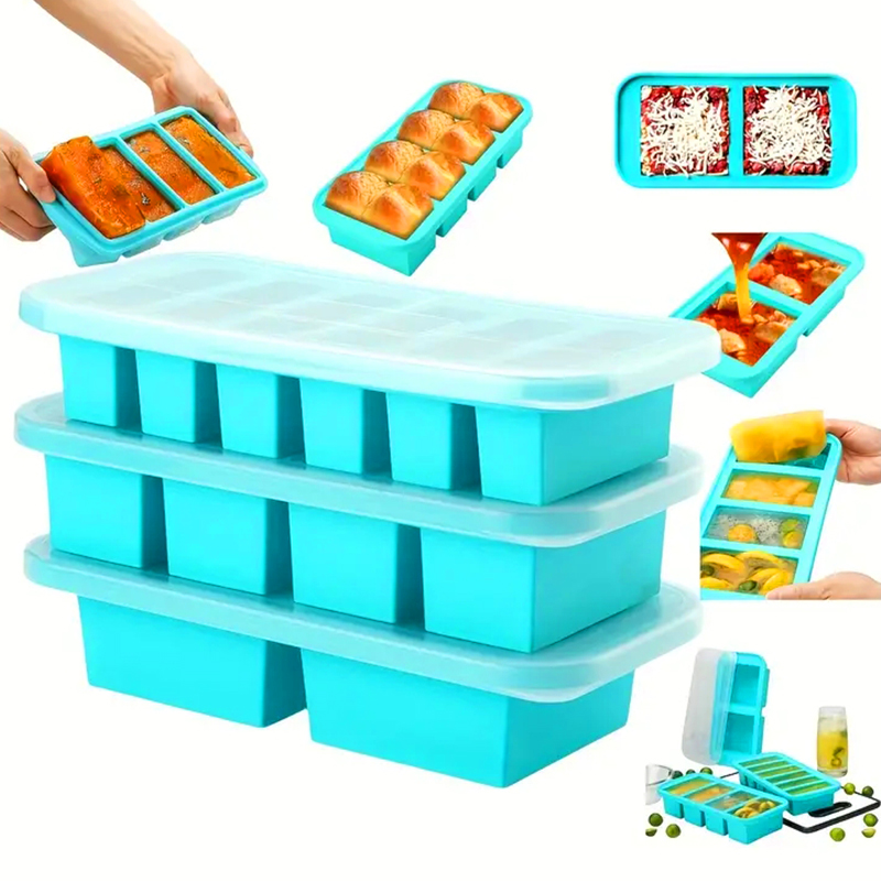 2 or 3-piece Silicone Freezer  - Serving Tray Mold 评论和价格