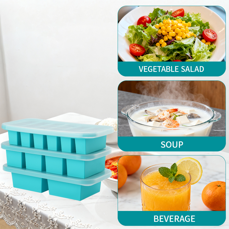 2 or 3-piece Silicone Freezer  - Serving Tray Mold 评论和价格