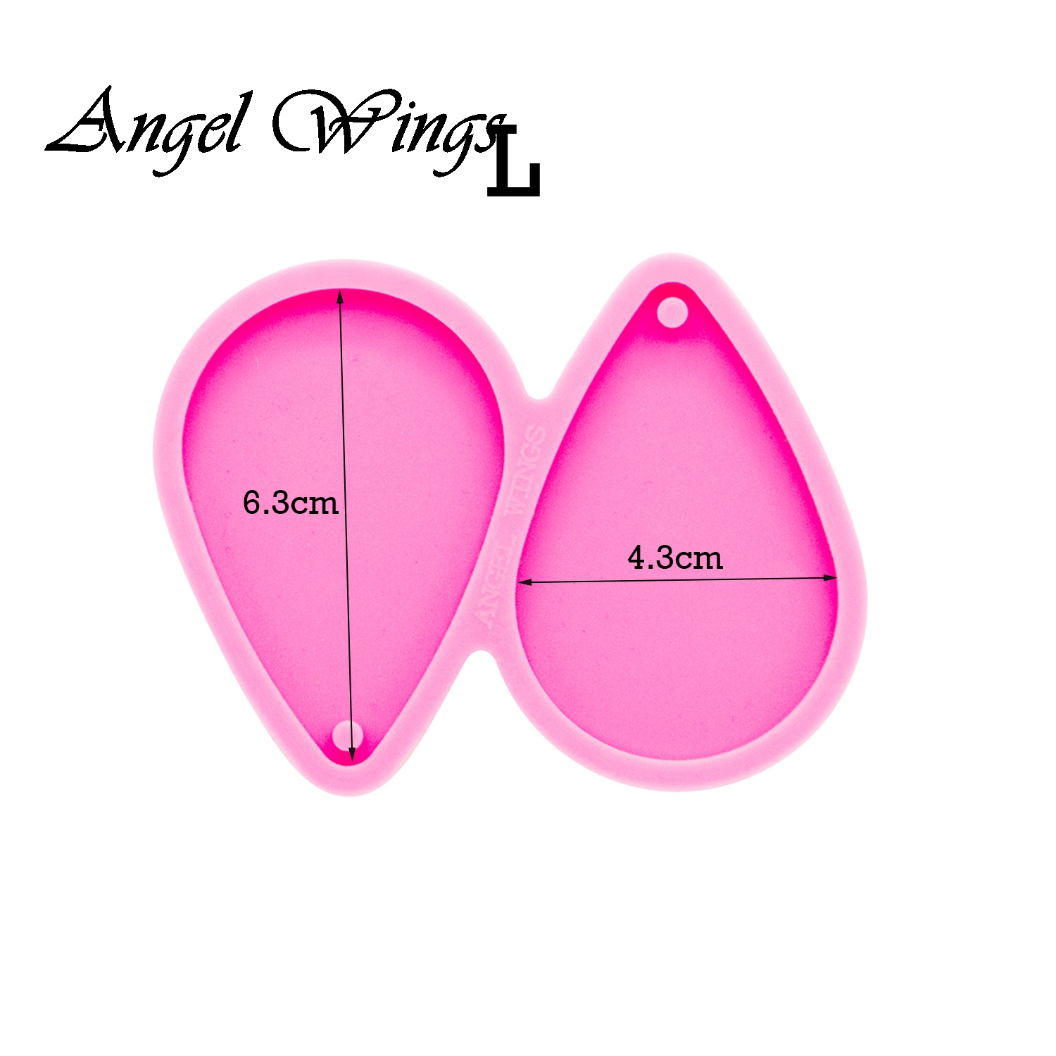 Shiny Tear Drop Hoop Earrings  - Geode Mold Silicone 评论和价格