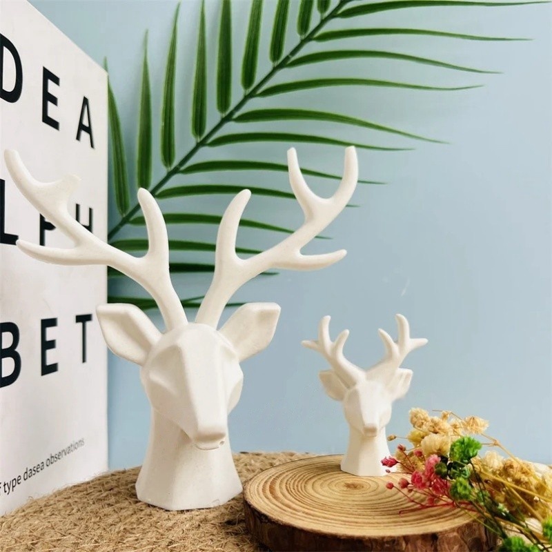 2 Pieces of Deer Antlers Ornam - Resin Craft Ideas 评论和价格